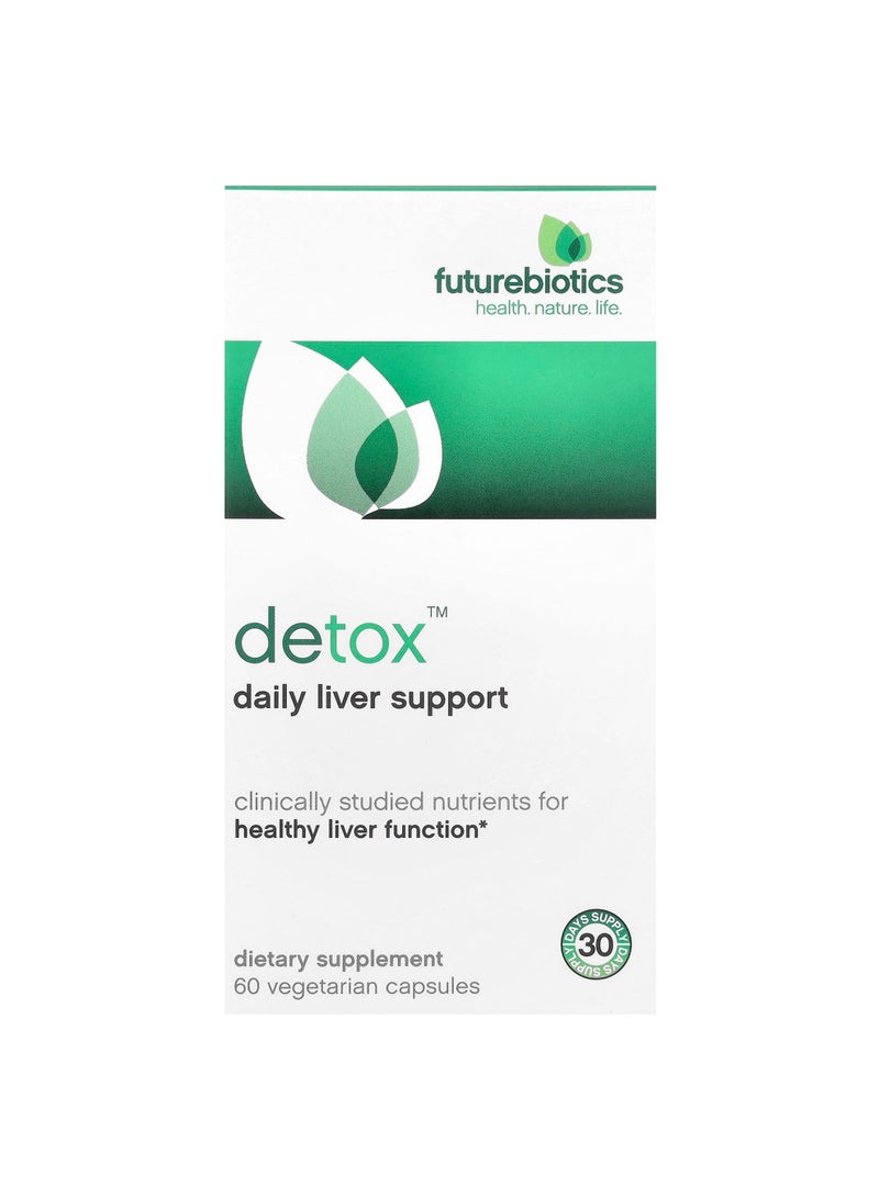 Detox™, Daily Liver Support, 60 Vegetarian Capsules
